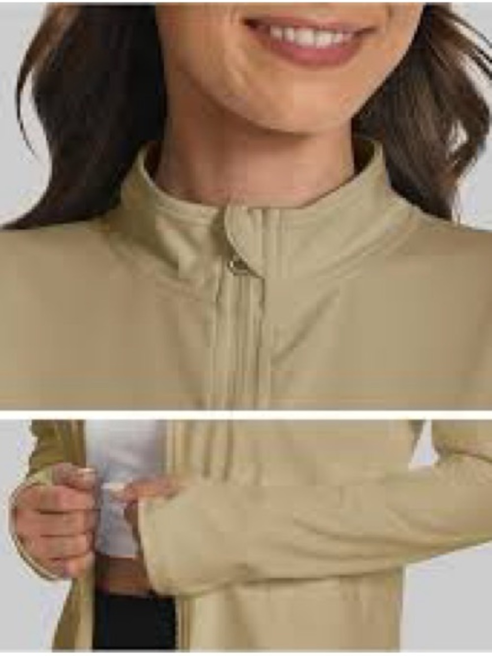 NWT Lightweight Fitted Running Jacket Buff Sz M